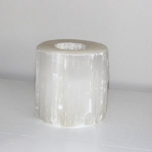 Selenite Candle Holder